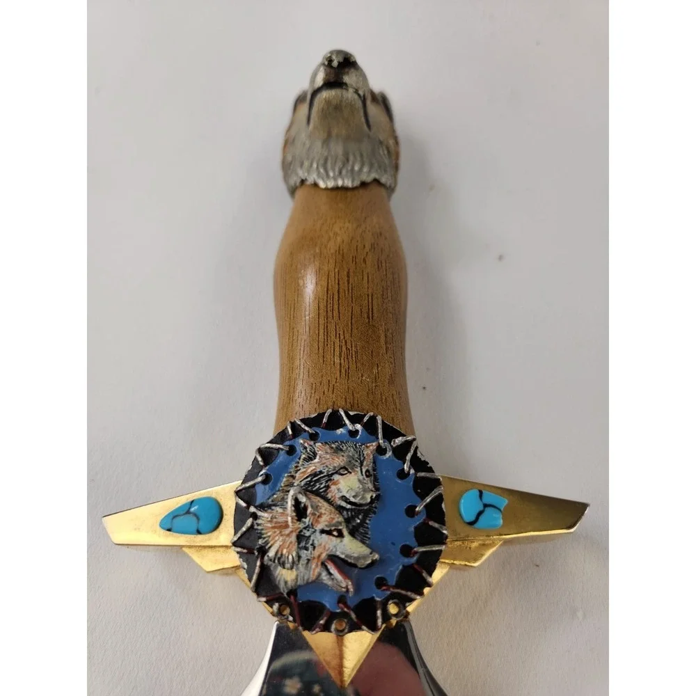 Al Agnew Legend of The Wolf collectors knife Dagger Weapon Vintage Franklin Mint